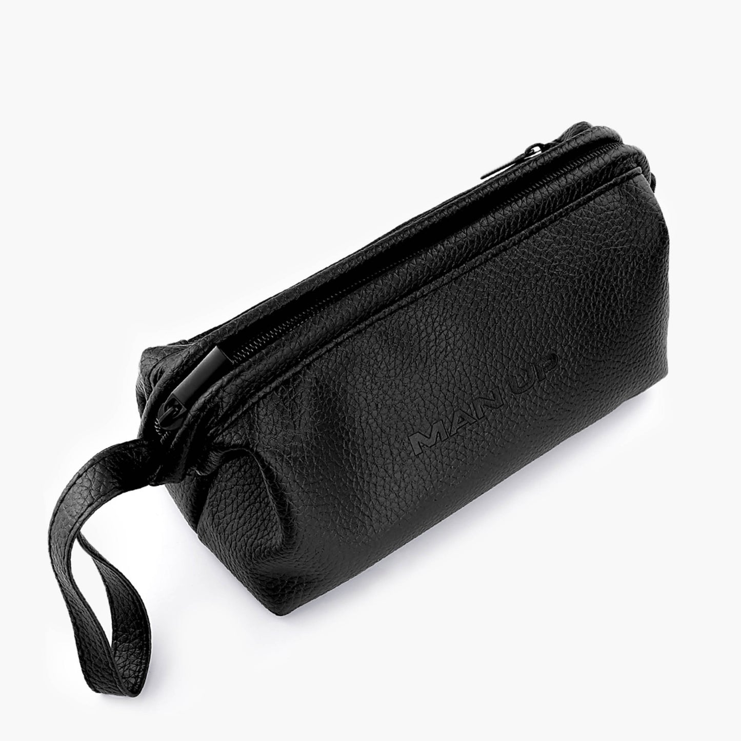 MAN UP LEATHER TOILETRIES BAG